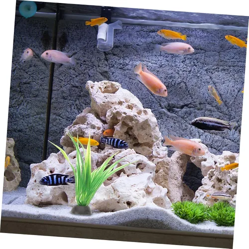 Vista 7 de 10 piezas de acuario paisajismo decoración de acuario plantas de plástico plantas de acuario agua viva decoración de acuario paisaje decoración