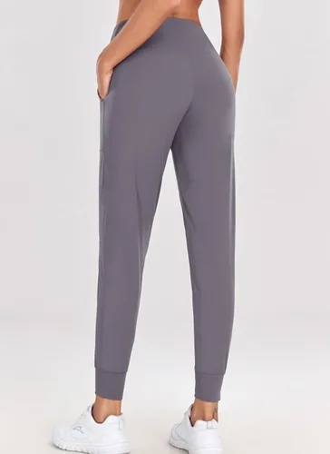Vista 96 de Oalka - Pantalones deportivos para mujer, con cintura alta y bolsillos, para hacer deporte, yoga y entrenar