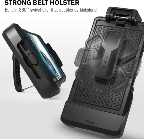 Vista 4 de VENA vArmor - Funda resistente compatible con Samsung Galaxy S22 Ultra (2022)