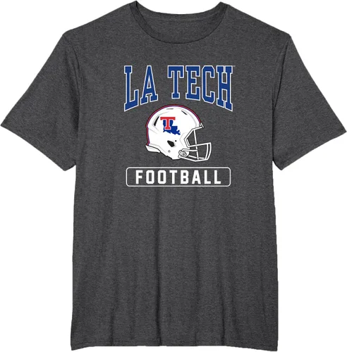 Vista 10 de Camiseta con casco de fútbol Louisiana Tech Bulldogs, Negro