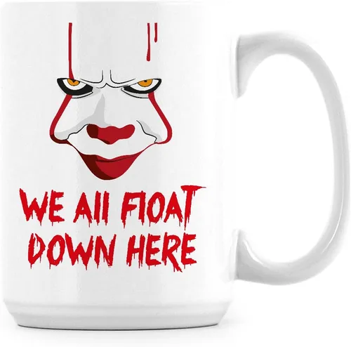 Vista 5 de Pennywise 2017 taza IT payaso tazas de café We All Float Down Here Cup (11 oz)