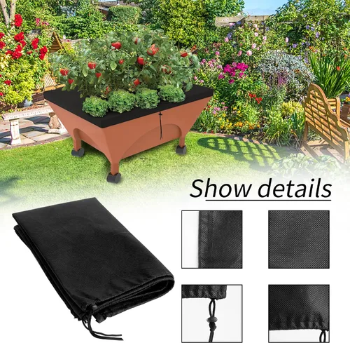 Vista 3 de 3 fundas de repuesto para recolectores de ciudad, cubierta de caja de maceta de 20 x 24 pulgadas, cubierta de kit de replanta para mantillo de jardín