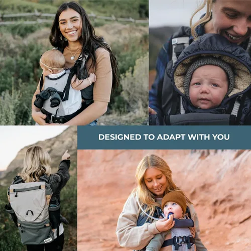 Vista 6 de Paquete de aventura: mochila de 40 litros y portabebés diseñado para padres activos, ideal para senderismo, viajes, al aire libre y uso diario