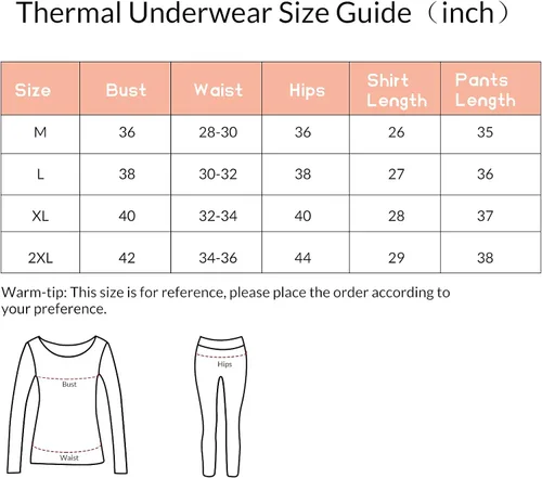 Vista 7 de American Trends Conjunto de ropa interior térmica para mujer, ropa interior larga con forro polar, parte superior e inferior, conjuntos térmicos