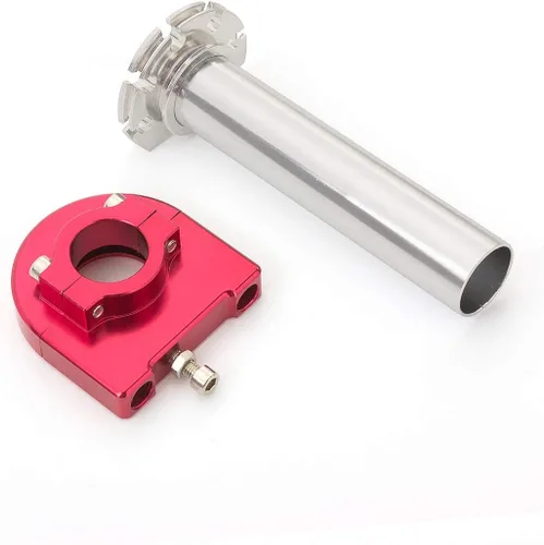 Vista 2 de Krace - Agarraderas de mano para motocicleta de 7/8 pulgadas con tubo de acelerador de giro rápido CNC anodizado para Yamaha R1 R6 R6S R3, YFM700