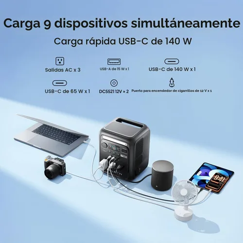Vista 8 de BLUETTI Elite 100 mini estación eléctrica portátil para acampar 1004.8Wh