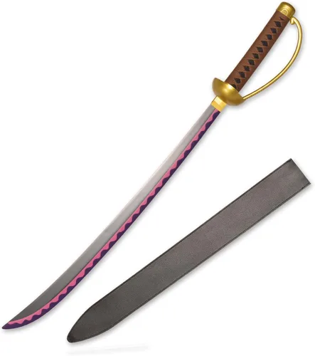 Vista 26 de 41 inches & 51inchs Zoro Katana Real Metal Anime Cosplay Sword, Stainless Steel,Yama Enma/Trafalgar Law/Luffy Kitetsu/shusui/wado ichimonji