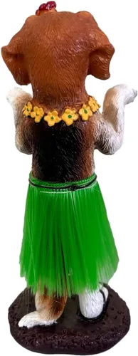 Vista 6 de Franchise Figurine Co Hula Dog Dashboard Doll Accesorios de coche Bobblehead para Van Life y creaciones de playa Pastor alemán Golden Retriever