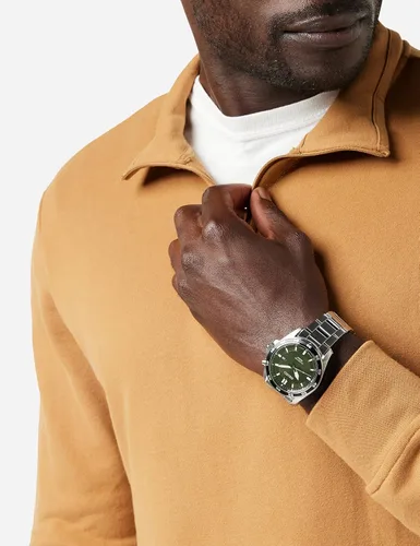 Vista 2 de Seiko Herren-Uhr Kinetik Edelstahl mit Edelstahlband