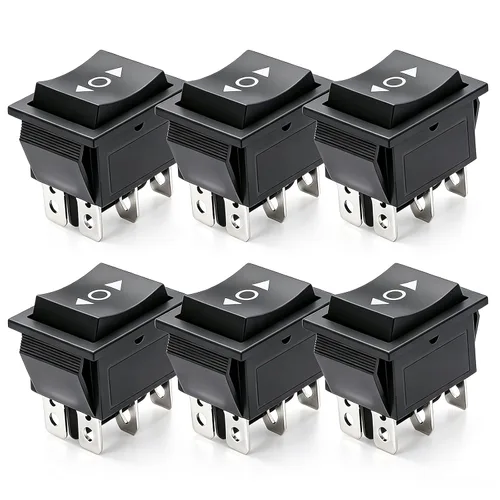 Vista 19 de TWTADE / 4 unids interruptor basculante momentáneo cuadrado (ON) - Apagado (ON) SPDT 3 Pin 3 posiciones 6A 250VAC/10A 125VAC Mini coche auto barco