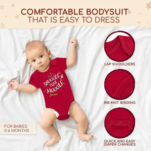 Vista 4 de Harry Potter Body para bebé y manta mensual de 4 piezas para recién nacido
