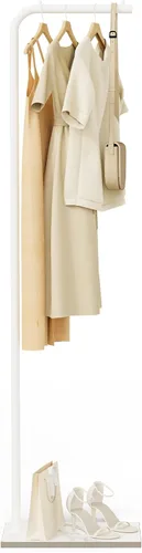 Vista 8 de Perchero de metal independiente, perchero estable con base de roca, perchero adecuado para dormitorio, pasillo, oficina, 70.8 pulgadas de alto, negro