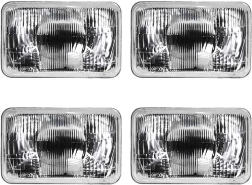 Vista 7 de Parts N Go - Faros delanteros de conversión rectangulares 4 x 6 de halogéno H4, juego de bombillas - H4656, H4651