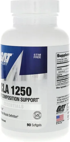 Vista 3 de GAT Sport Essentials Series CLA 1250, 90 cápsulas blandas