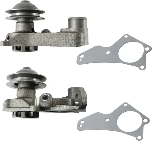 Vista 2 de Par (2) bombas de agua de cabeza plana compatibles con la camioneta Fo-rd F1 Deluxe Anglia 1932-1952 #GH5592DRV, GH5592PASS; no necesita taladrar ni