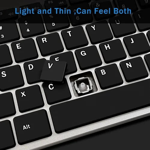 Vista 4 de Conjunto de teclado y mouse inalámbricos, teclado y mouse inalámbricos compactos, silenciosos, 2.4G, diseño ultrafino y elegante para Windows