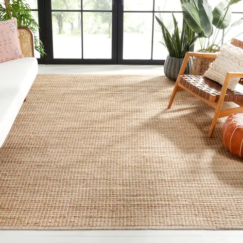 Vista 5 de SAFAVIEH Natural Fiber Collection - Alfombra de pasillo de 8 pies, color natural y beige, diseño de granja, ideal para zonas de alto tráfico
