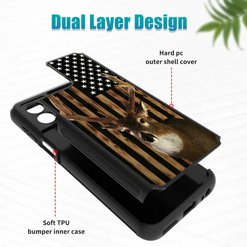 Vista 3 de Funda de doble capa para Motorola Moto G 5G 2023, resistente, a prueba de golpes, resistente, de cuerpo completo, funda protectora resistente