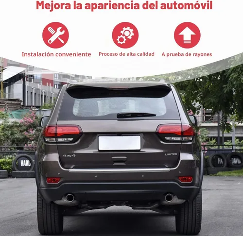 Vista 4 de para Grand Cherokee Cubierta de Luz Trasera Moldura Bisel Negro para Jeep Grand Cherokee 2014 2015 2016 2017 2018 2019 2020 Accesorios Exteriores