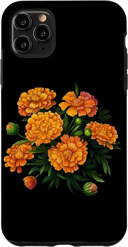 Vista 13 de Vintage Marigold Inspired Flower Case for iPhone 16
