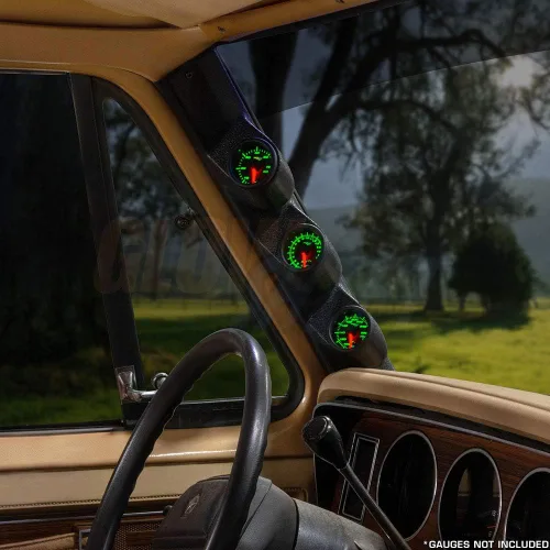 Vista 3 de Vaina de tres pilares GlowShift 1986-1993 para Dodge Ram Cummins