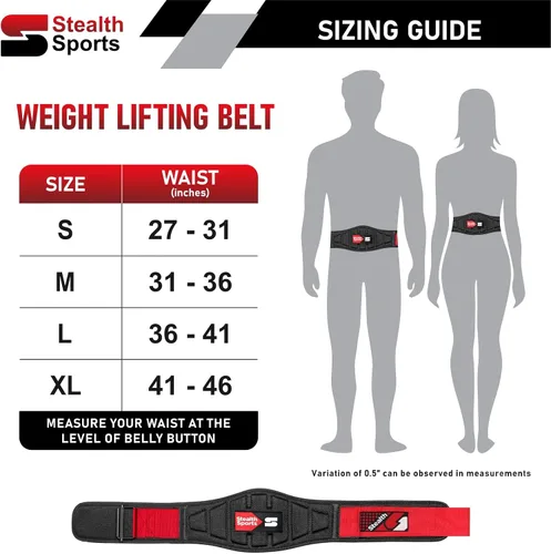 Vista 3 de Stealth Sports Cinturón de levantamiento de pesas – Cinturón de entrenamiento acolchado de 6.5 pulgadas con hebilla de bloqueo automático – Cinturón