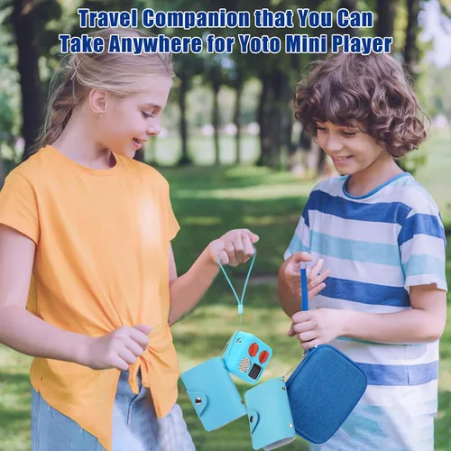 Vista 7 de MGZNMTY Estuche de almacenamiento de viaje y funda de silicona gruesa compatible con Yoto Mini Player, reproductor de audio y música para niños