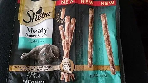 Vista 2 de Sheba Carne tierna palitos sabor atún - 5 palitos rompibles (paquete de 3)