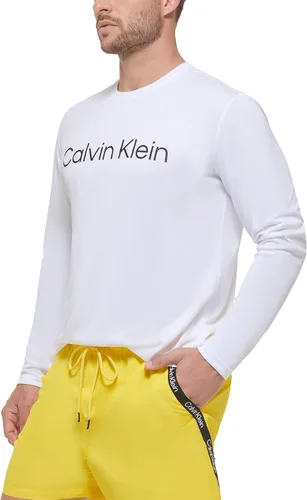 Vista 2 de Calvin Klein Manga larga para hombre ligera secado rápido protección UPF 40