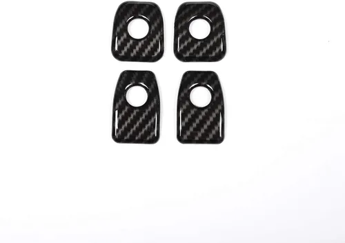 Vista 6 de YIWANG Adhesivo de fibra de carbono para puerta de coche, 4 unidades, para BMW X5 F15 2014 2015 2016 2017 2018, para BMW X6 F16 2015 2016 2017 2018