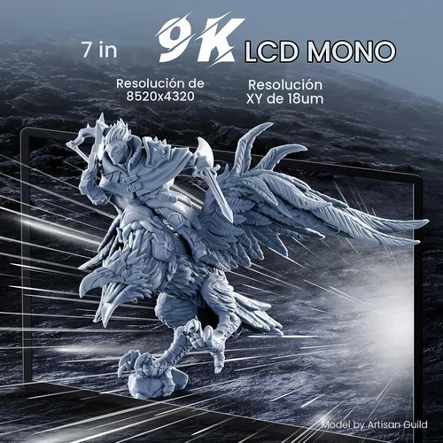 Vista 6 de ELEGOO Mars 4 Ultra MSLA - Impresora 3D con pantalla LCD monocromática 9K de 7 pulgadas, conectividad Wi-Fi, sistema de nivelación sin esfuerzo