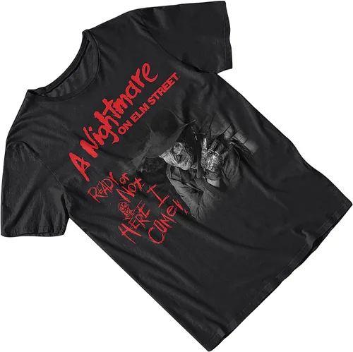 Vista 4 de Nightmare On Elm Street Camiseta para hombre - Camiseta de película de Freddy Krueger - Camiseta de terror (negro, XXL), Negro