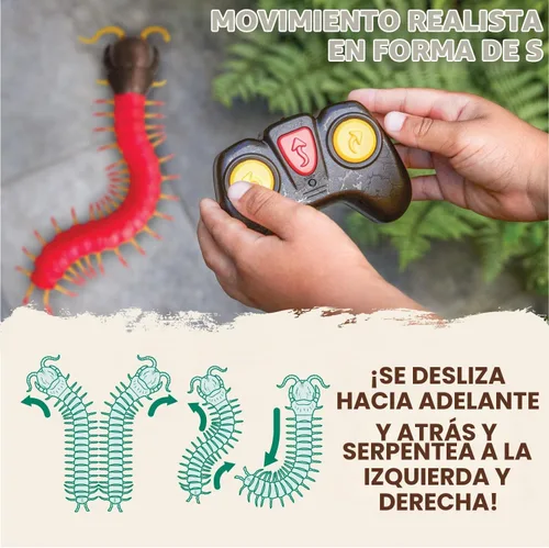 Vista 4 de Terra by Battat — RC ciempiés gigante Scolopendra juguete con ojos LED