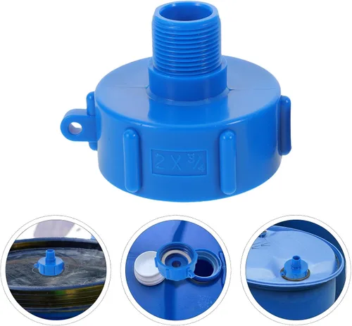 Vista 8 de 2pcs Ibc Tank Valve Adapter 2 Inch to 6 Point Plastic Reducer Fitting