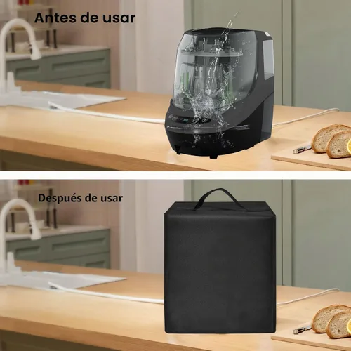 Vista 3 de Funda para lavadora de botellas para Baby Brezza Bottle Washer Pro, esterilizador antipolvo Negro