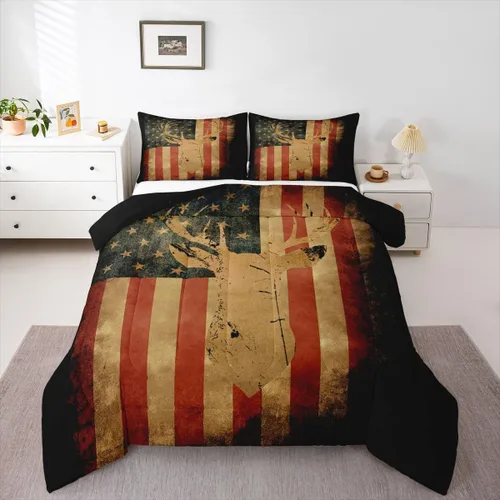 Vista 44 de Erosebridal Happy Camping - Edredón tamaño individual para niños, juego de ropa de cama de animales del bosque del bosque para bebés, niños y niñas