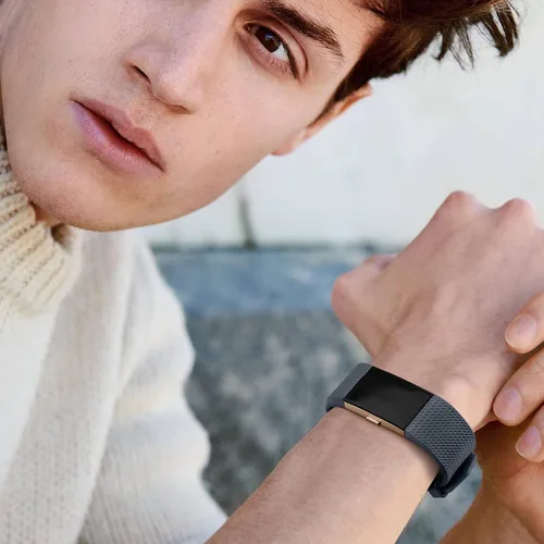 Vista 5 de Tobfit Paquete de 6 correas deportivas compatibles con Fitbit Charge 2 bandas para mujeres y hombres, correas impermeables de silicona suave