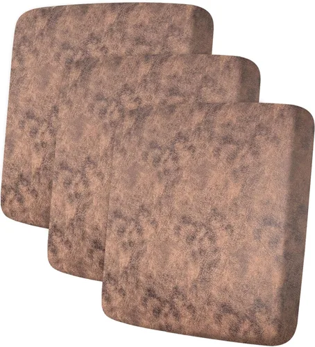 Vista 20 de ANARACHON Fundas de cojín de sofá con aspecto de cuero, juego de fundas de asiento de sofá, protector de muebles para sillón seccional, sofá biplaza