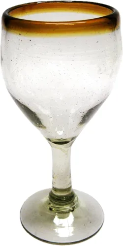 Vista 4 de Amber Rim - Vasos de Martini de 10 onzas (juego de 6), vidrio reciclado, sin plomo, sin toxinas (Martini)