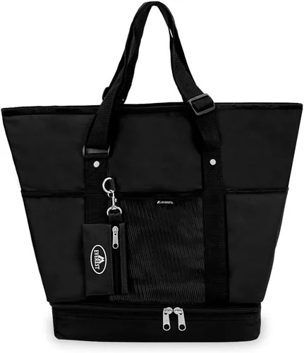 Vista 2 de Bolsa de compra, de Everest, Negro), 1002DLX-BK