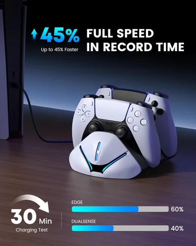 Vista 4 de Drop & Charge-PS 5 Controller Charging Station
