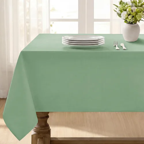 Vista 29 de Softalker - Mantel rectangular, impermeable y resistente a las manchas, mantel cuadrado de tela sin arrugas, lavable, cubierta de mesa de poliéster