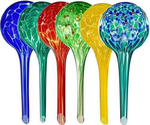 Vista 13 de MOONSOUND Globos de riego automático para plantas – 10 bombillas de riego automático para plantas en macetas de interior y exterior, cuidado