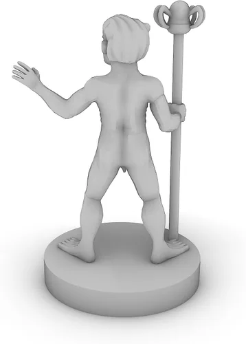 Vista 4 de Gnome Naked Wizard Mesa DND Gaming Miniatura