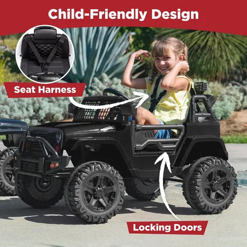 Vista 5 de Best Choice Products - Coche de paseo para niños de 12 V con control remoto Negro