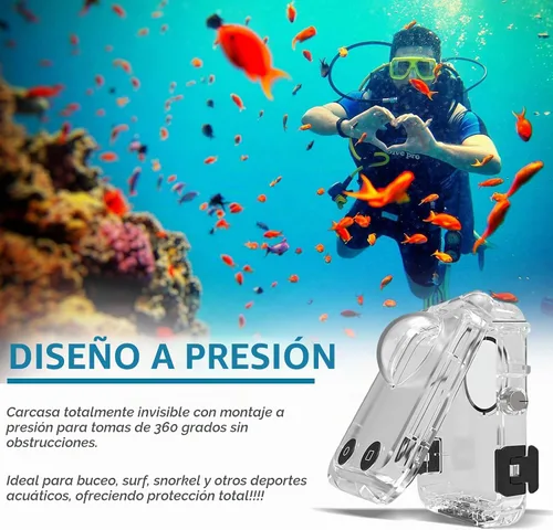 Vista 6 de Funda impermeable para DJI Osmo 360 (funda de buceo Osmo 360 - Base magnética)