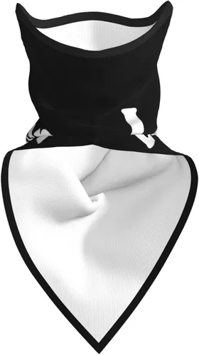 Vista 9 de TUNLEY Lainey Singer Wilson Face Shield Mesh Breathable Face Shield Neck Protector Triangular Face Mask UV Protection Sports Riding Unisex Black
