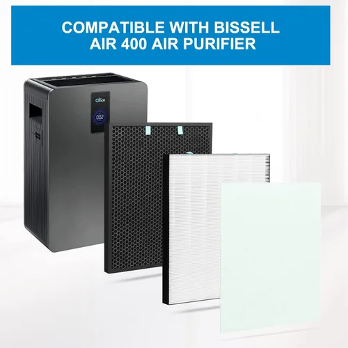 Vista 7 de Filtro Air400 de repuesto para purificador de aire Bissell Air400, 1 paquete de filtros True Hepa 2521, 6 prefiltros, 1 paquete de filtros