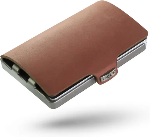 Vista 5 de I-CLIP Tarjetero original con clip de dinero - Cartera delgada de cuero suave - Cartera de cuero - Billetera premium - Tarjetero - Suave al tacto