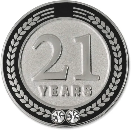 Vista 16 de PinMart Years of Service Award Employee Recognition Gift Pin de solapa - Negro